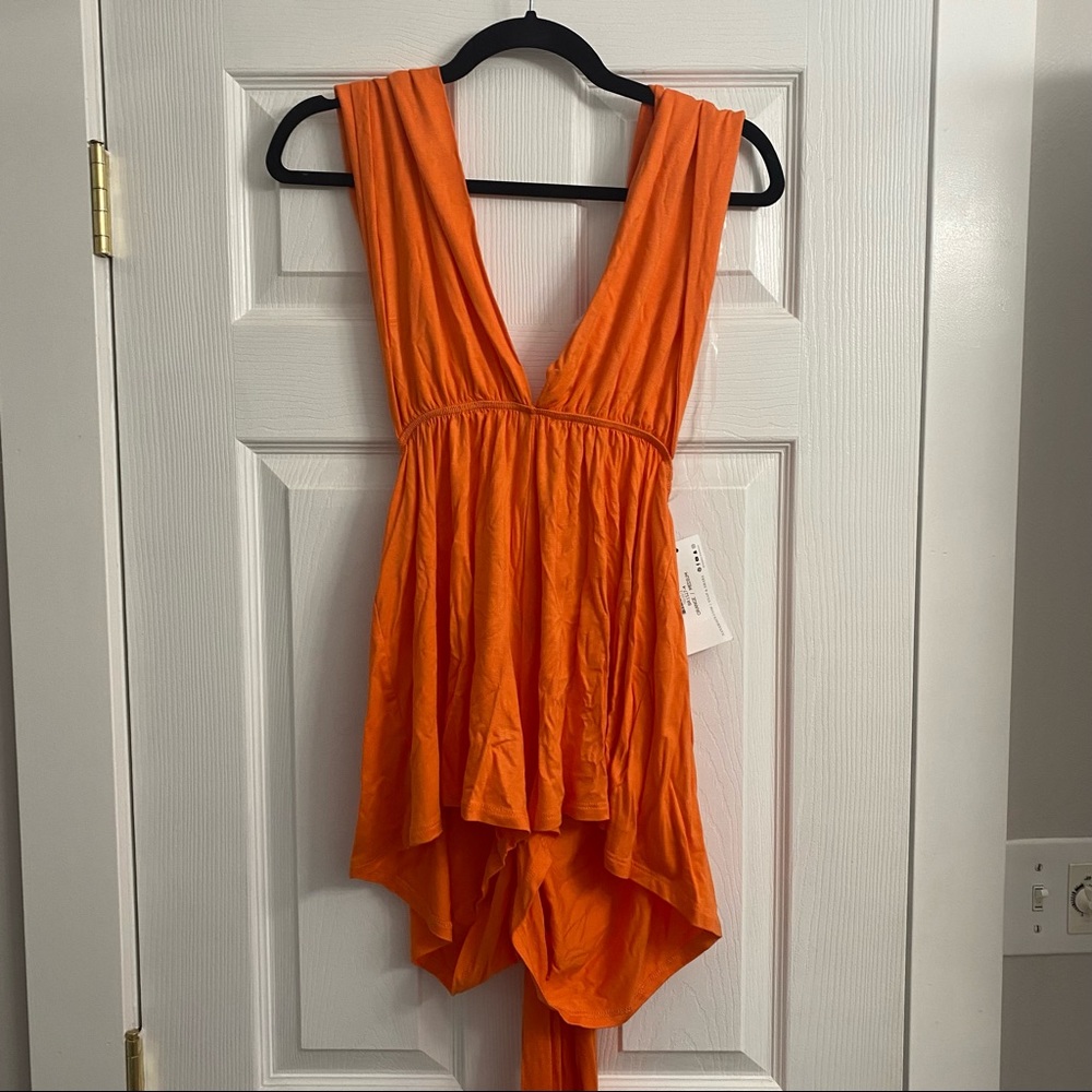 Orange Multi-Tie Romper